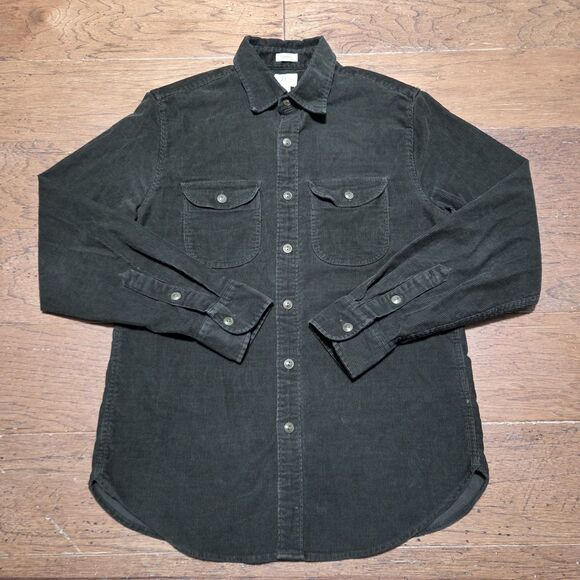 J. Crew Other - J Crew Classic Corduroy Button Down Shirt Men's Small Green Long Sleeve